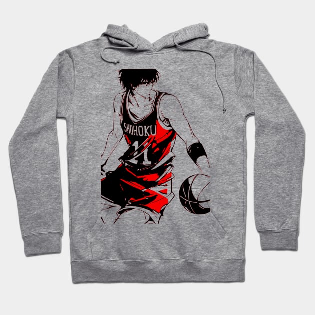 Kaede Rukawa Slam Dunk Hoodie by OtakuPapercraft